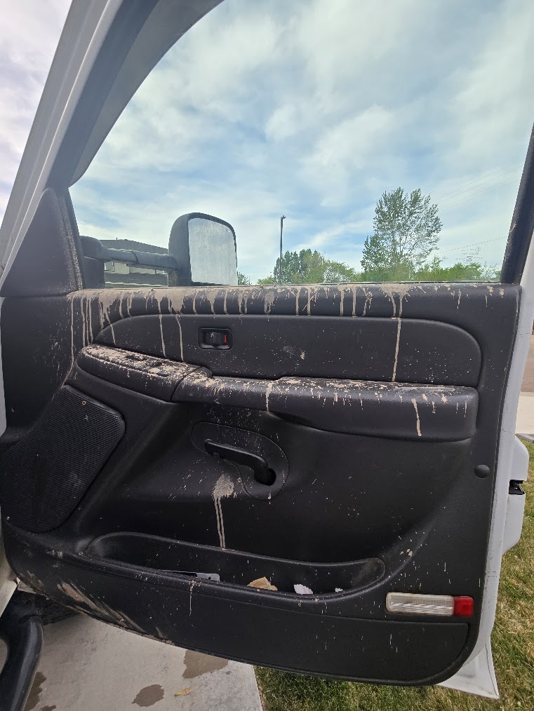 Before — passenger side detail